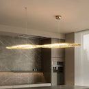 Linear Luxury Spiral Crystal Chandelier