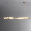 Linear Luxury Spiral Crystal Chandelier