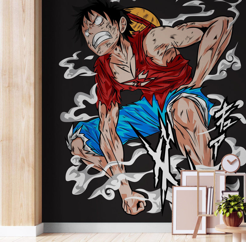 Straw Hat Pirate Anime Wall Mural Wallpaper.