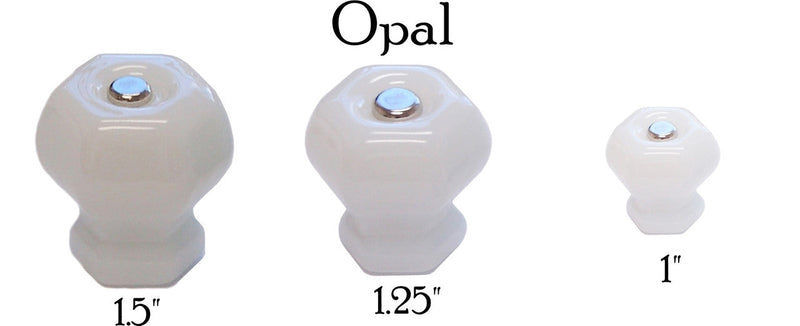 Glass Knob, Hex-Shaped