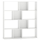 Open Shelf Bookcase 4-Tier Modern Bookshelf with 12 Storage Compartments-White by LJGDeals