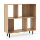 Open Shelf Bookcase with 4 Compartments by LJGDeals