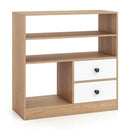 Storage Cabinet with 3 Shelves and 2 Fabric Drawers by LJGDeals