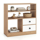 Storage Cabinet with 3 Shelves and 2 Fabric Drawers by LJGDeals
