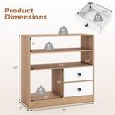Storage Cabinet with 3 Shelves and 2 Fabric Drawers by DirectDeals