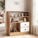 Storage Cabinet with 3 Shelves and 2 Fabric Drawers by LJGDeals