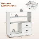 Console Table with 3 Open Shelves and 2 Fabric Drawers by LJGDeals