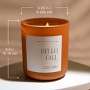 Spooky Season Soy Candle - Orange Matte Jar - 15 oz (Cozy Season) by Sweet Water Decor
