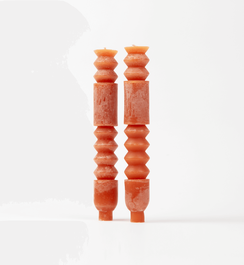 Unscented Totem Taper Candles in Box, Set of 2