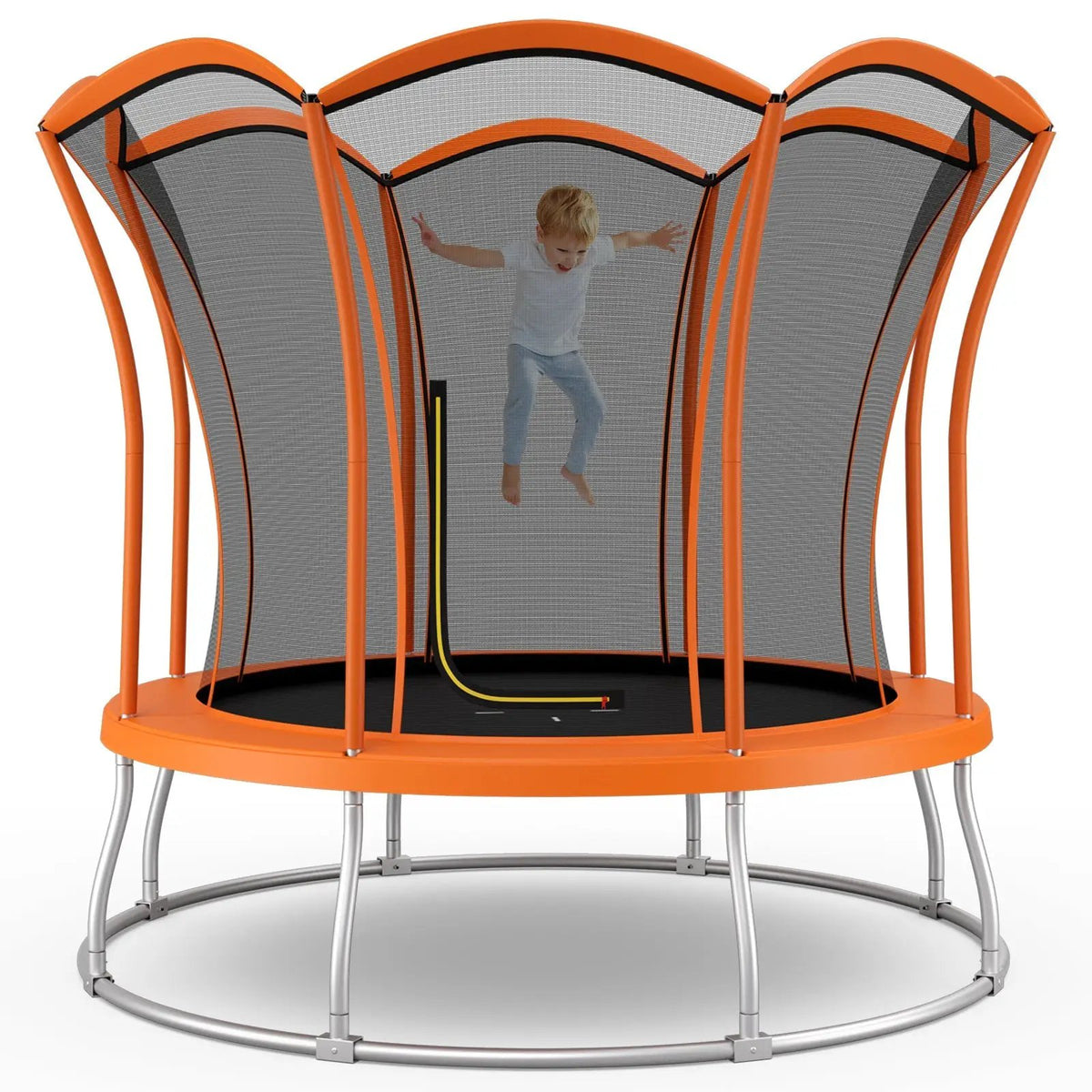 10 Feet Unique Flower Shape Trampoline with Galvanized Steel Frame, photo 3 of 9