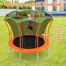 10 Feet Unique Flower Shape Trampoline with Galvanized Steel Frame by LJGDeals