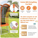 10 Feet Unique Flower Shape Trampoline with Galvanized Steel Frame by LJGDeals