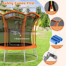 10 Feet Unique Flower Shape Trampoline with Galvanized Steel Frame by LJGDeals