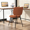 Set of 2 Modern Armless Dining Chairs with Linen Fabric by LJGDeals