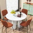 Set of 2 Modern Armless Dining Chairs with Linen Fabric by LJGDeals