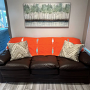 Tangerine Orange Baja Thunderbird Blanket by West Path