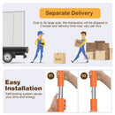 8 Feet Outdoor Unique Flower Shape Trampoline with Enclosure Net by LJGDeals