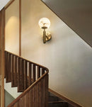 Luxury Alabaster Orbis Wall Lamp