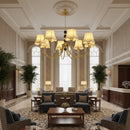 Orchid Fabric Chandelier