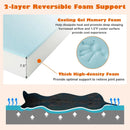 Orthopedic Dog Bed Memory Foam Pet Bed with Headrest for Large Dogs-Grey by LJGDeals