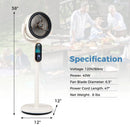 Oscillating Pedestal Fan with Remote and 8 Speeds by LJGDeals