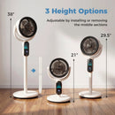 Oscillating Pedestal Fan with Remote and 8 Speeds by LJGDeals