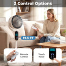 Oscillating Pedestal Fan with Remote and 8 Speeds by LJGDeals