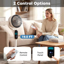Oscillating Pedestal Fan with Remote and 8 Speeds by DirectDeals