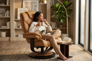 Oslo Euro Recliner w/ Ottoman by Ornate Furniture