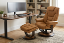 Oslo Euro Recliner w/ Ottoman by Ornate Furniture