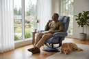 Oslo Euro Recliner w/ Ottoman by Ornate Furniture