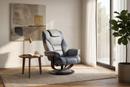 Oslo Euro Recliner w/ Ottoman by Ornate Furniture