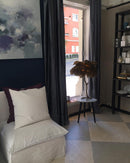 Ostrich Feather Table Lamp