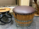 Whiskey & Wine Barrel Half-Barrel Planter — Multi-Use, Wine-Stained Oak