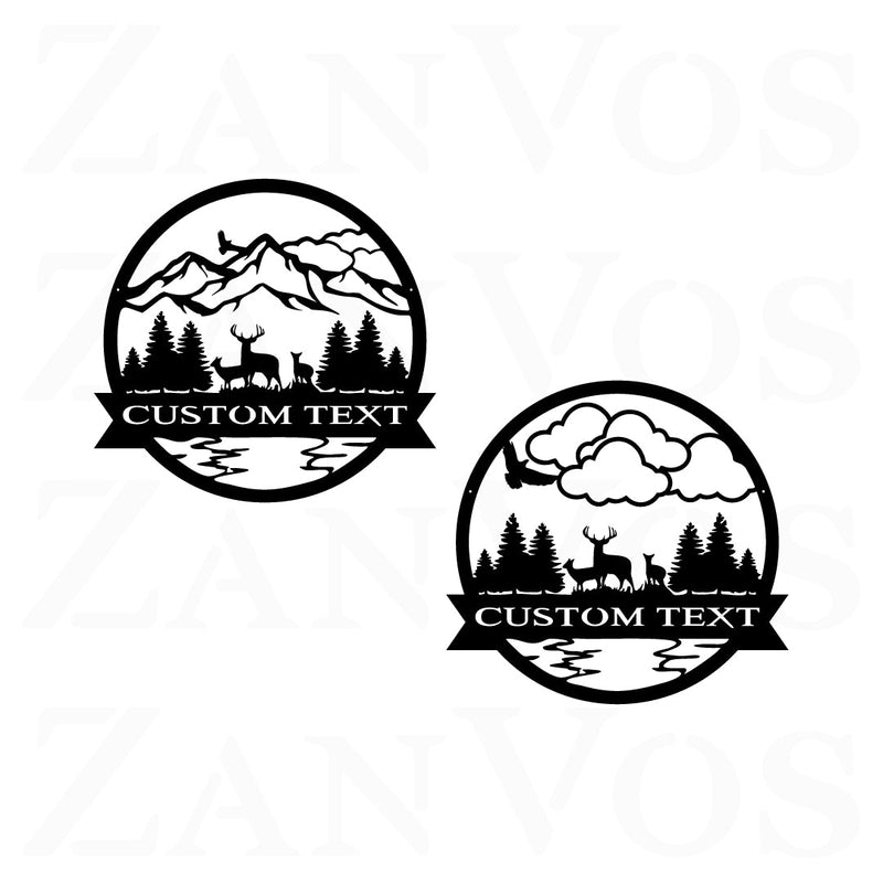 Deer Outdoor Monogram