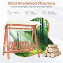 Outdoor 2-Seat Swing Bench w/ith A Frame and Sturdy Metal Hanging Chainsx by LJGDeals