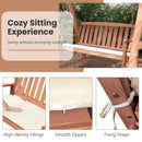 Outdoor 2-Seat Swing Bench w/ith A Frame and Sturdy Metal Hanging Chainsx by LJGDeals