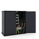 Outdoor Storage Box 23.5 Cu Ft Lockable with Floor - Black by DirectDeals