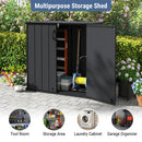 Outdoor Storage Box 23.5 Cu Ft Lockable with Floor - Black by DirectDeals