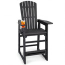 Outdoor Bar Stool 29" Height with Backrest and Armrests by LJGDeals