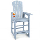 Outdoor Bar Stool 29" Height with Backrest and Armrests by LJGDeals