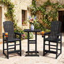 Outdoor Bar Stool 29" Height with Backrest and Armrests by LJGDeals