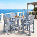 Outdoor Bar Stool 29" Height with Backrest and Armrests by LJGDeals