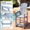 Outdoor Bar Stool 29" Height with Backrest and Armrests by DirectDeals