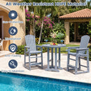 Outdoor Bar Stool 29" Height with Backrest and Armrests by DirectDeals