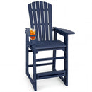 Outdoor Bar Stool 29" Height with Backrest and Armrests by LJGDeals