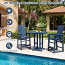 Outdoor Bar Stool 29" Height with Backrest and Armrests by LJGDeals