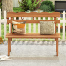 Outdoor Acacia Wood Garden Bench with 800 lbs Weight Capacity by LJGDeals
