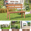 Outdoor Acacia Wood Garden Bench with 800 lbs Weight Capacity by LJGDeals