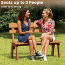 Outdoor Acacia Wood Garden Bench with 800 lbs Weight Capacity by LJGDeals